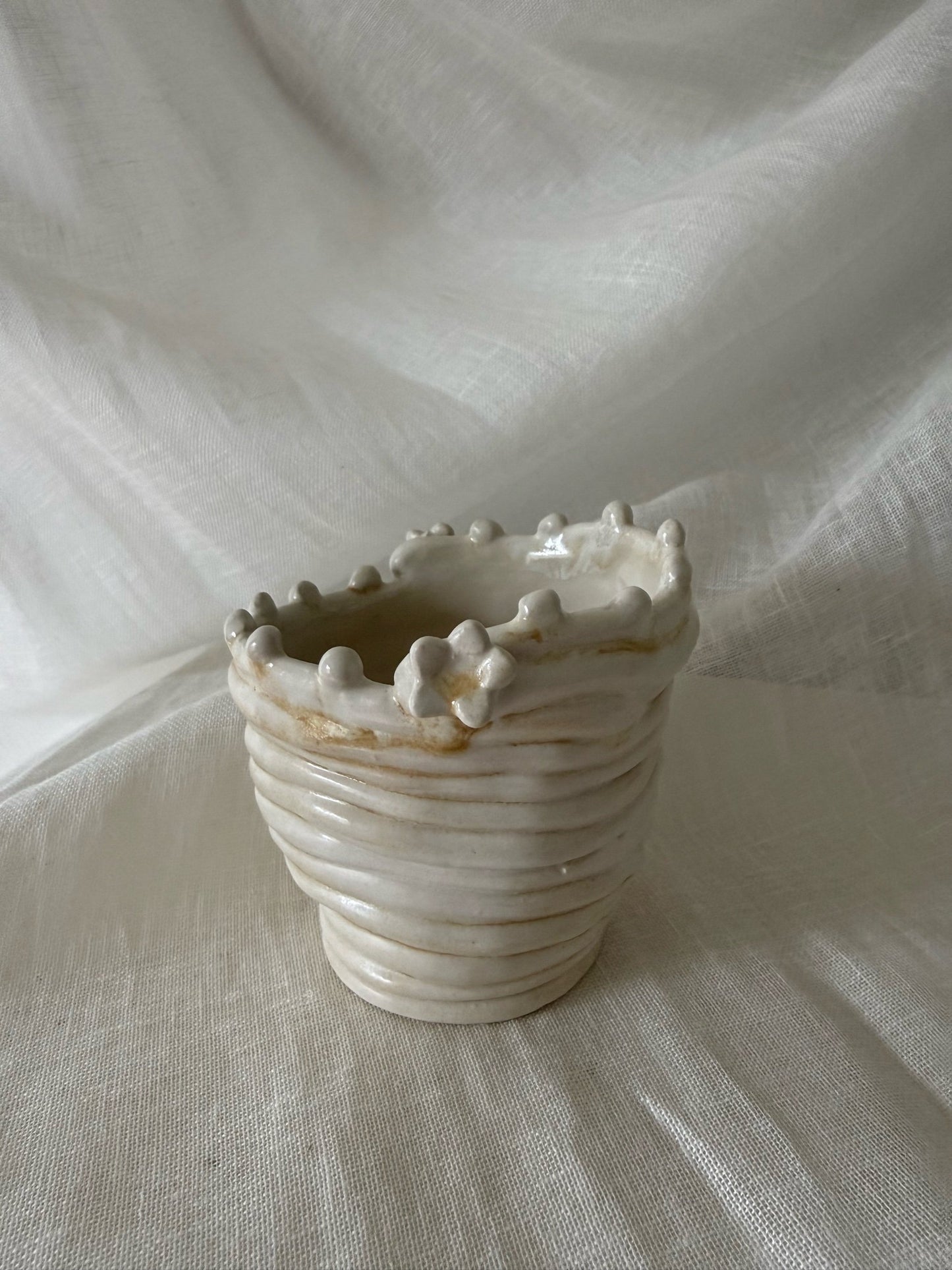 dotted pitcher vase