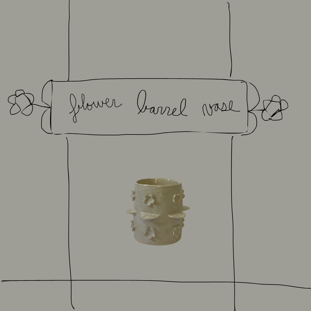 flower barrel vase