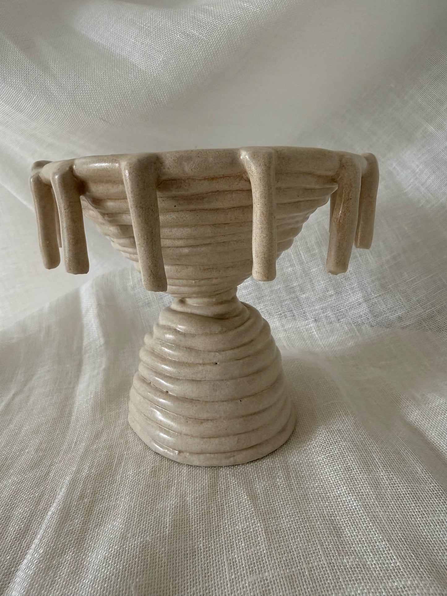 floating flower pedestal incense sculpture