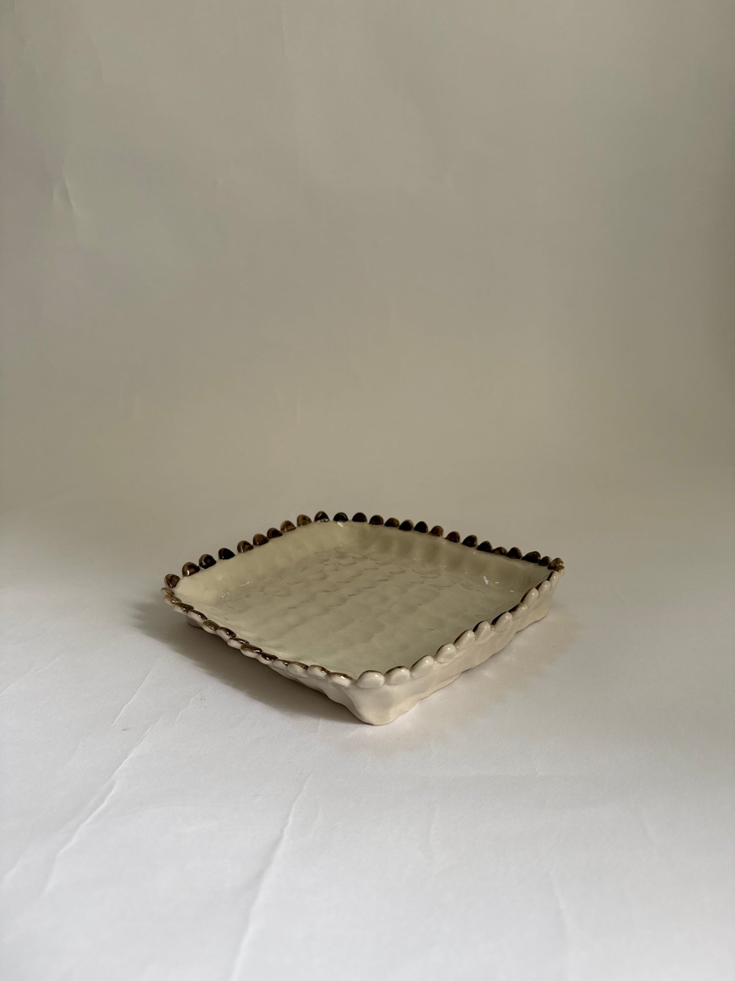 chocolate dipped scalloped tray
