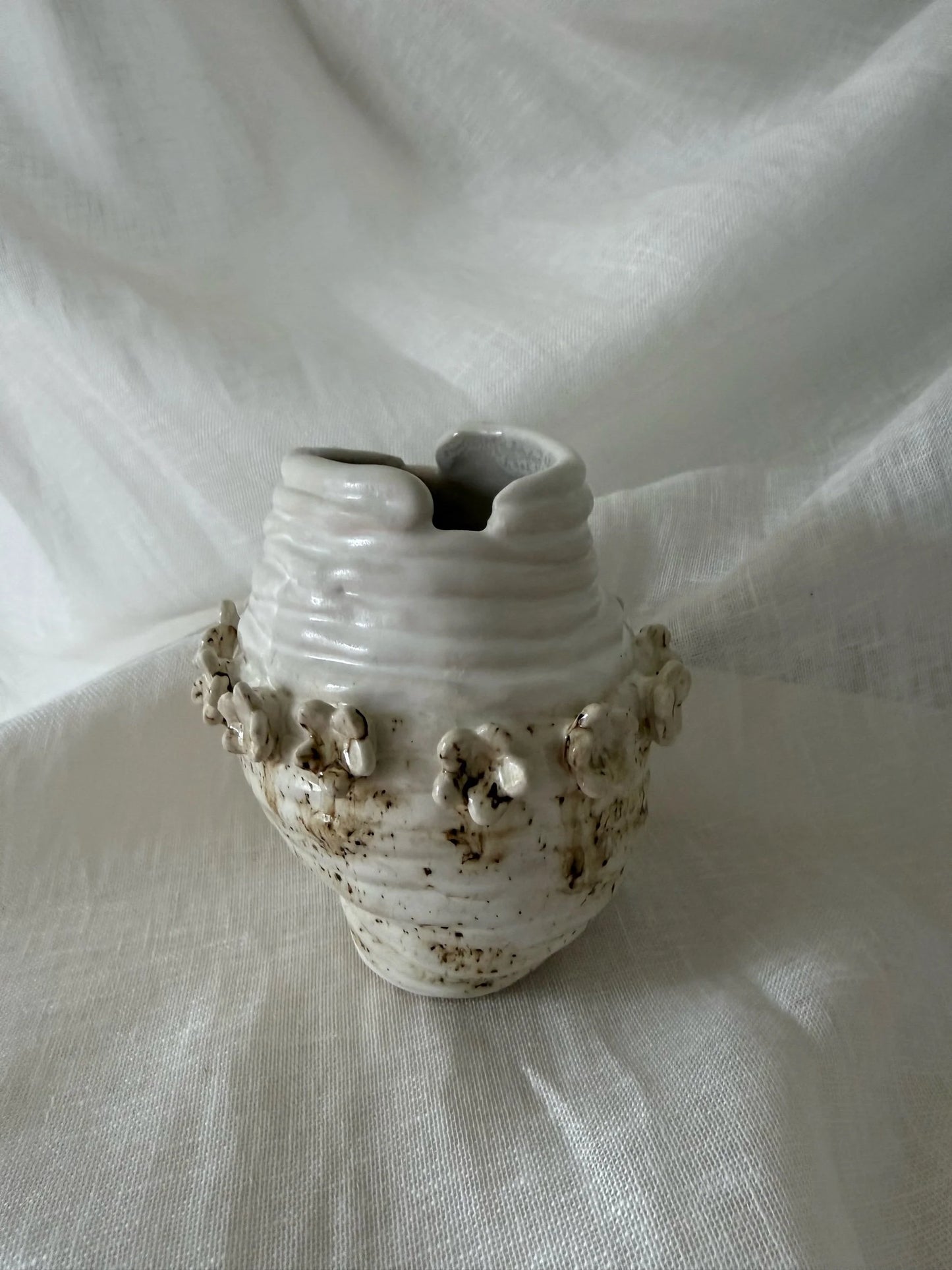 flower ringed bud vase