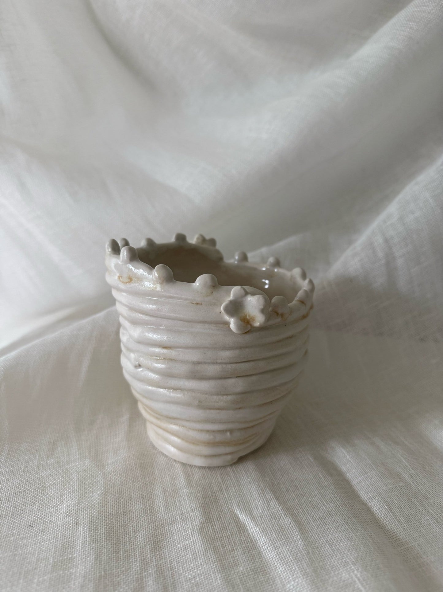 dotted pitcher vase