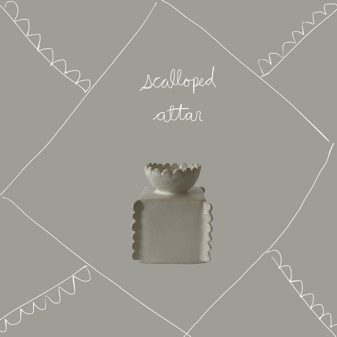 scalloped altar
