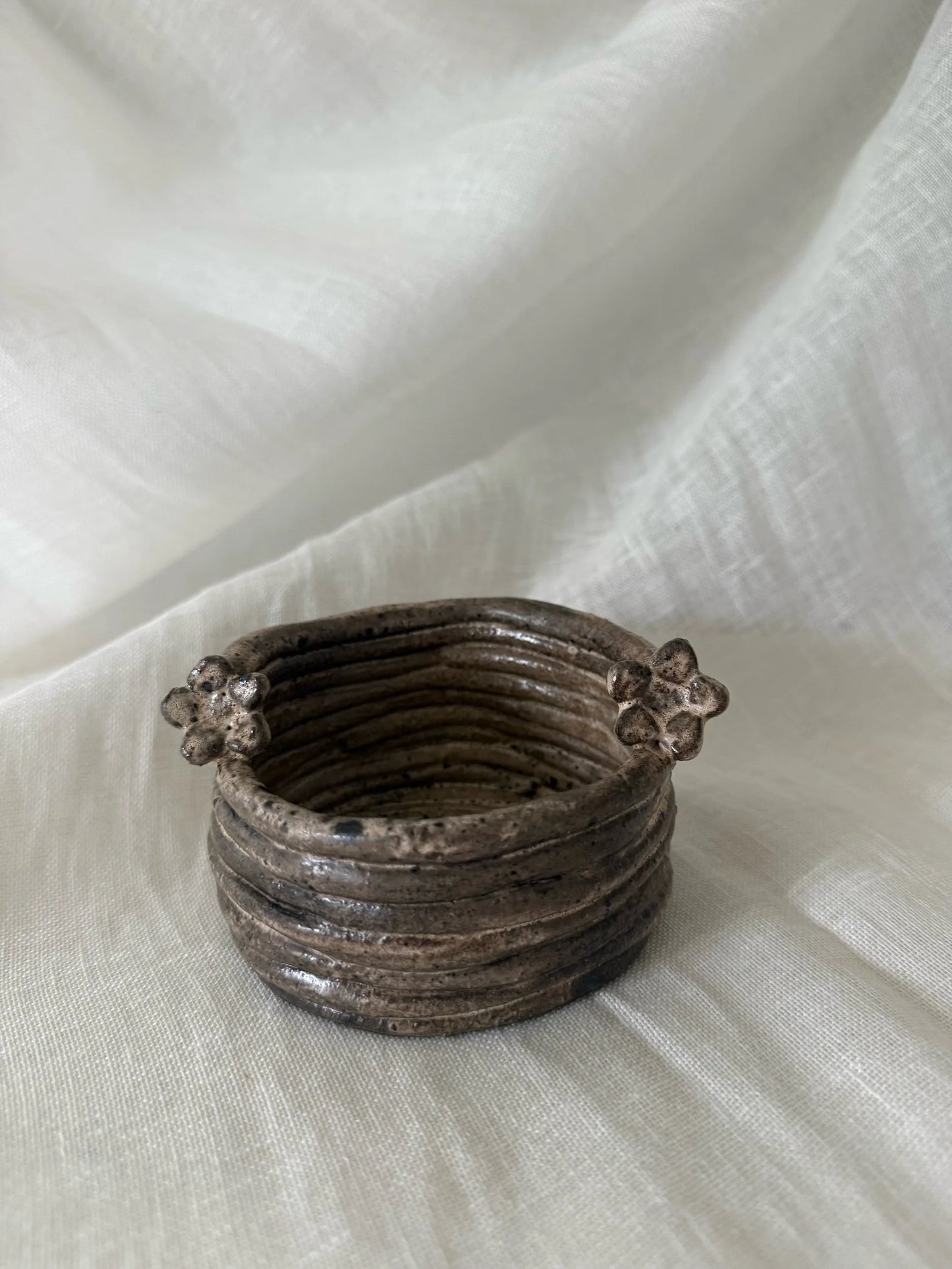 double flower snack bowl