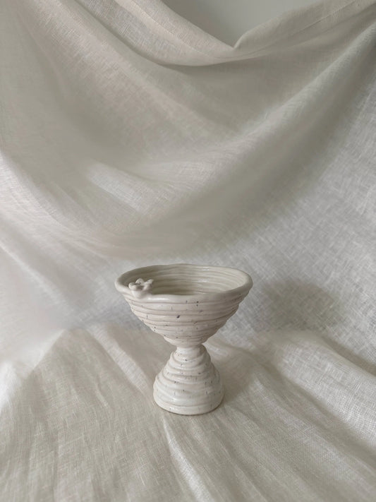sprinkled pedestal bowl
