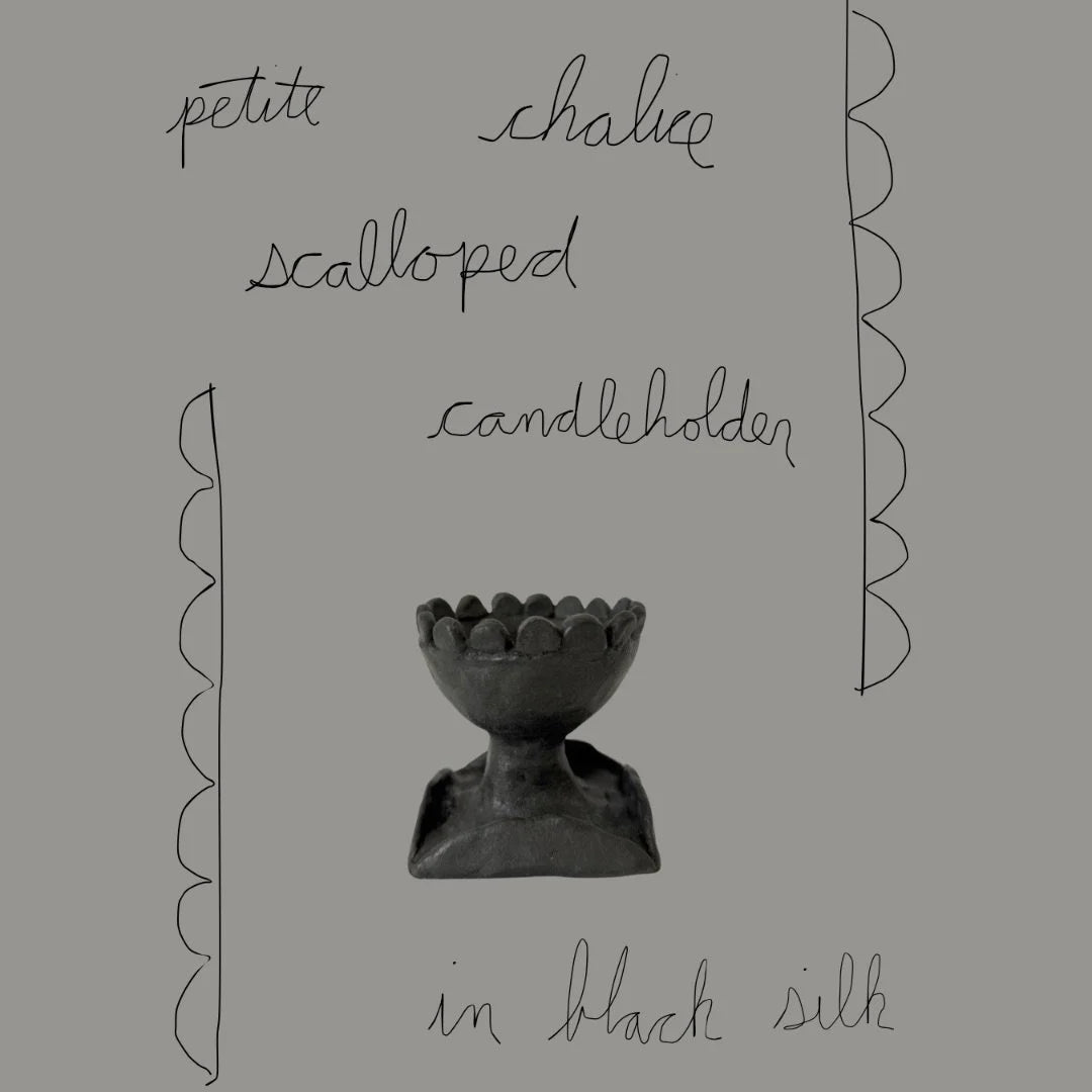 petite chalice scalloped candleholder