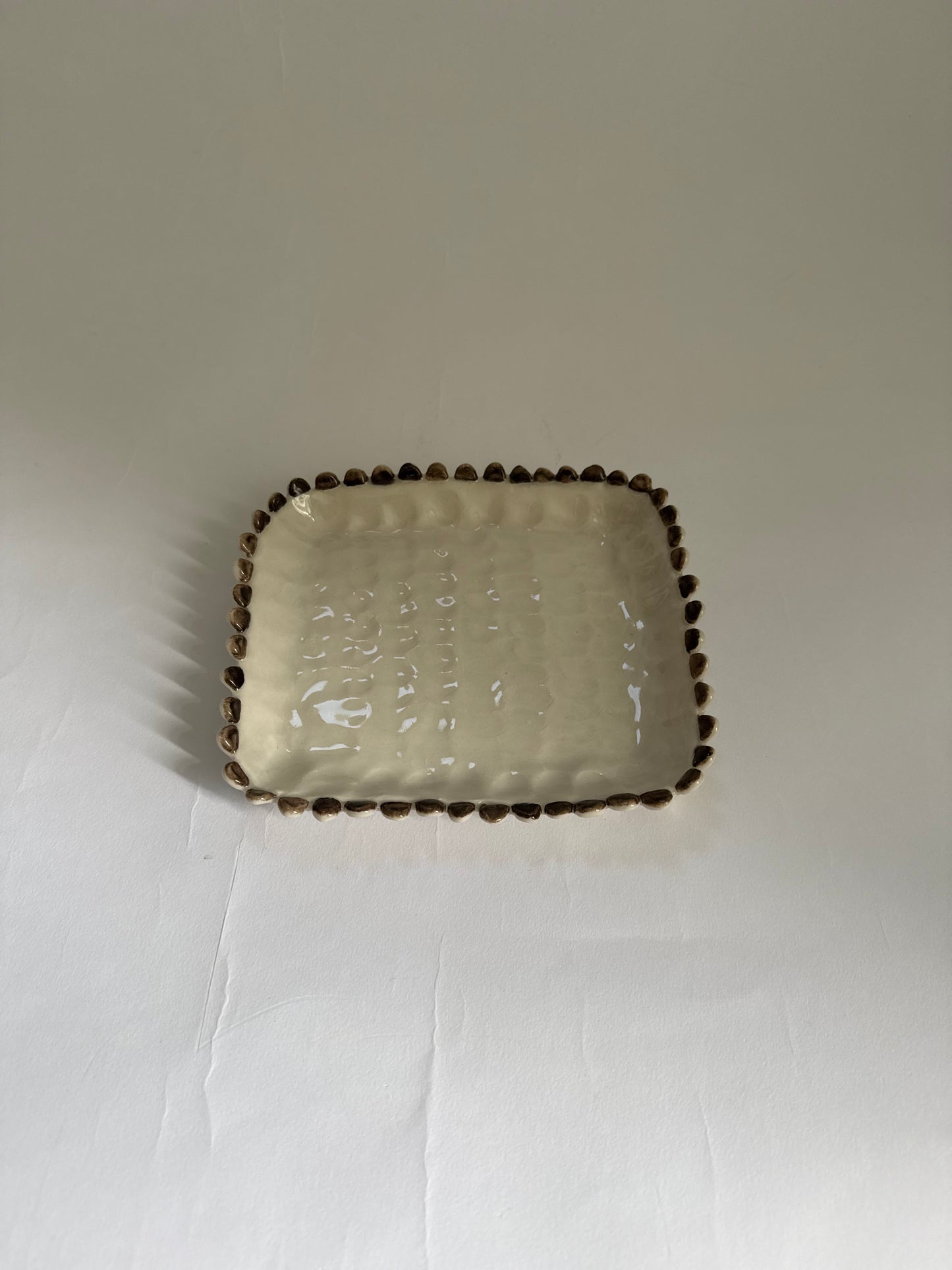 chocolate dipped scalloped tray
