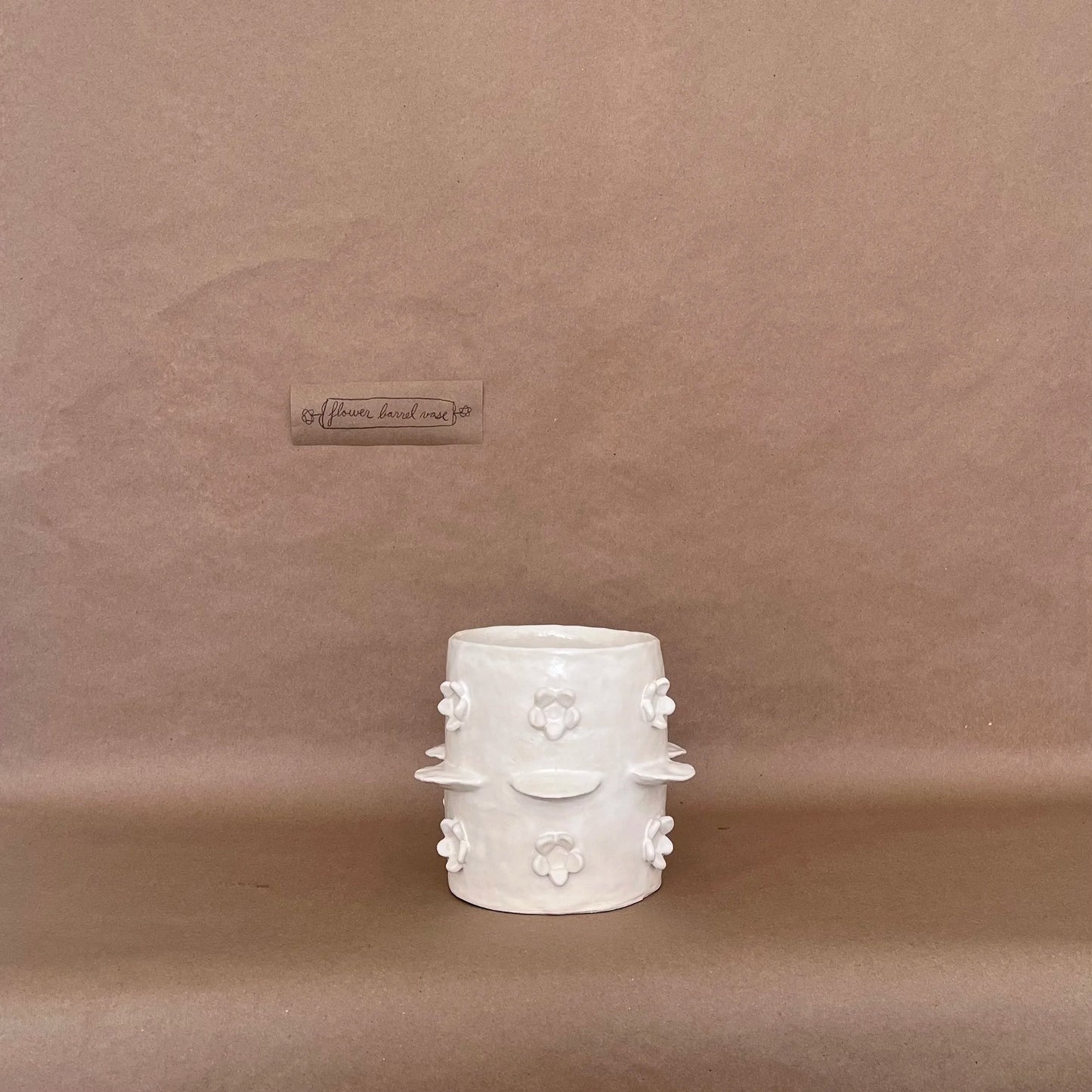 flower barrel vase