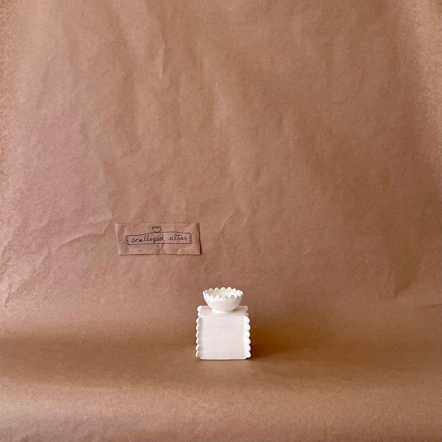 scalloped altar