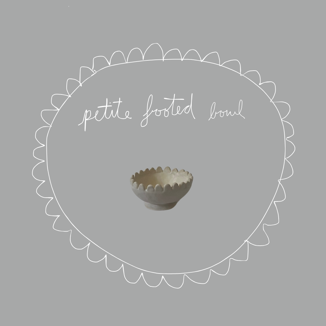 petite footed bowl